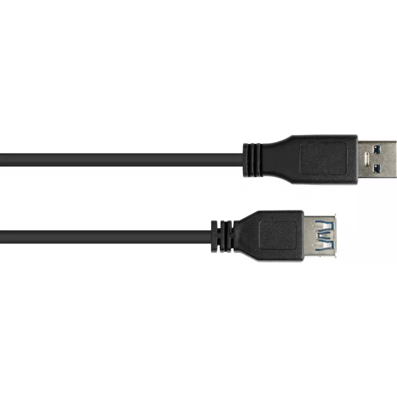 GoodConnections Alcasa 2711-S005 USB 3.1 Gen 1 ilginamasis laidas – USB-A kištukas į lizdą, 0,5 m, juodas