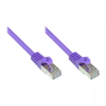 GoodConnections Alcasa RJ45 Patch Cable, Cat5e, UTP, 0,15m, Gold Plated, Violet