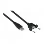 GoodConnections Alcasa UK20P-AEA-020S USB 2.0 ilginimo laidas, USB-A kištukas į USB-A lizdą, 2 m, juodas