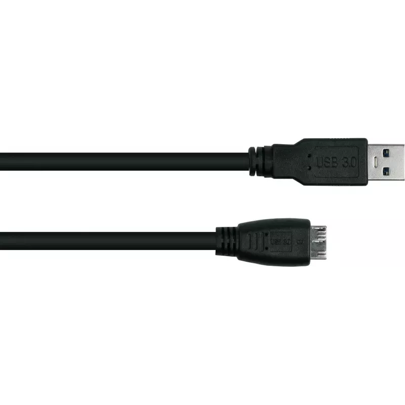 GoodConnections Alcasa UK30P-AMB-005S USB 3.2 Gen 1 kabelis, USB-A į Micro-B, 0,5 m, juodas