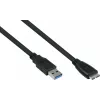 GoodConnections Alcasa UK30P-AMB-005S USB 3.2 Gen 1 kabelis, USB-A į Micro-B, 0,5 m, juodas