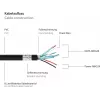GoodConnections Alcasa UK30P-AMB-005S USB 3.2 Gen 1 kabelis, USB-A į Micro-B, 0,5 m, juodas