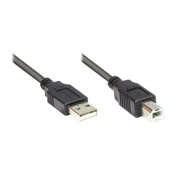 GoodConnections Alcasa USB 2.0 A/B laidas 1m juodas