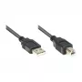 GoodConnections Alcasa USB 2.0 A/B laidas 1m juodas