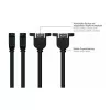 GoodConnections Alcasa USB 2.0 laidas, USB-A kištukas – USB-B kištukas, 0,5 m, juodas
