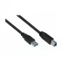 GoodConnections Alcasa USB 3.2 Gen 1 laidas A-B, 1,8 m, juodas