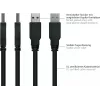 GoodConnections Alcasa USB 3.2 Gen 1 laidas, USB-A į Micro-B, 1,8 m, juodas