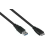 GoodConnections Alcasa USB 3.2 Gen 1 laidas, USB-A į Micro-B, 3 m, juodas UK30P-AMB-030S