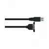 GoodConnections Alcasa USB 3.2 Gen 1 ilginamasis laidas, USB-A kištukas į USB-A kištuką, 2 m, juodas