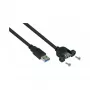 GoodConnections Alcasa USB 3.2 Gen 1 ilginamasis laidas, USB-A kištukas į USB-A kištuką, 2 m, juodas