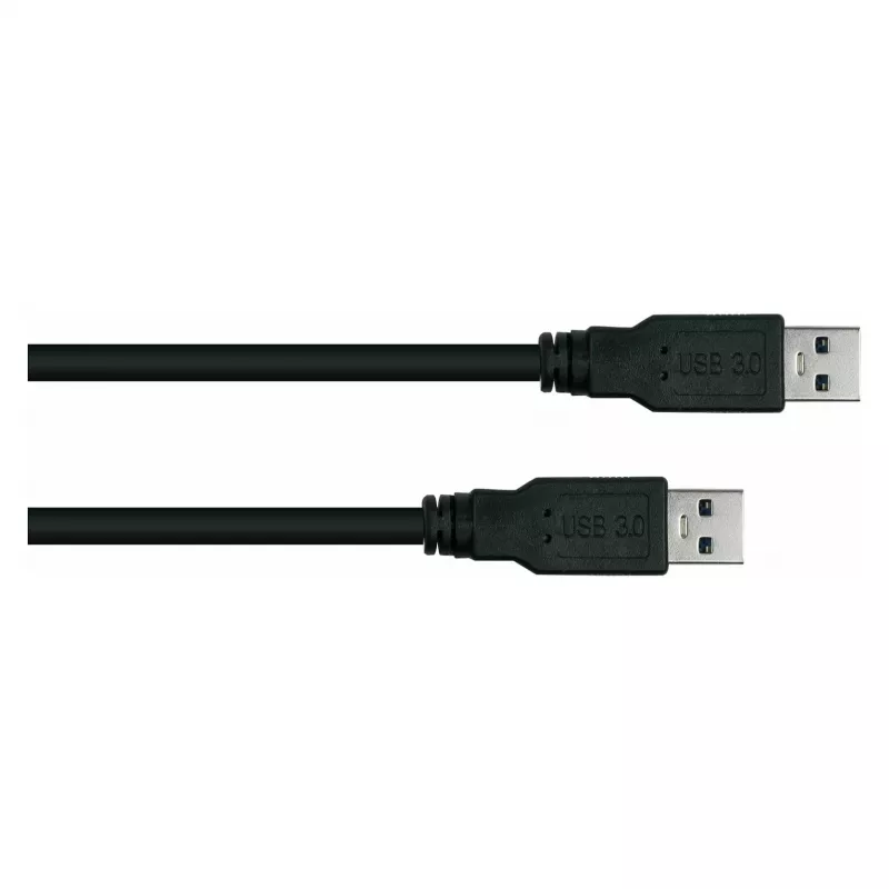 GoodConnections Alcasa USB 3.2 Gen 1 Type-A į Type-A pataisos kabelis 0,5 m Juodas (UK30P-AA-005S)
