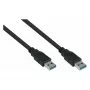 GoodConnections Alcasa USB 3.2 Gen 1 Type-A į Type-A pataisos kabelis 0,5 m Juodas (UK30P-AA-005S)