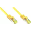 GoodConnections Cat.7 RJ45 Patch Cable - 25m, Geltonas, S/FTP PiMF, Be Halogenų, 600MHz (8070R-250Y)