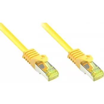 GoodConnections Cat.7 RJ45 Patch Cable - 25m, Geltonas, S/FTP PiMF, Be Halogenų, 600MHz (8070R-250Y)