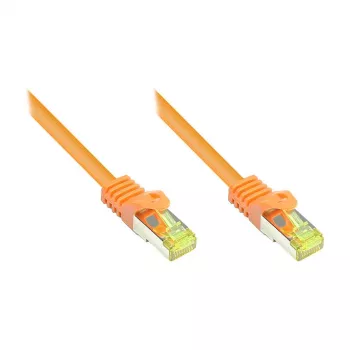 GoodConnections Cat.7 S/FTP RJ45 Patch Cable su Snagless Boot (RNS®), 600MHz, LSZH, Oranžinė, 15m