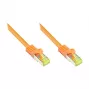 GoodConnections Cat.7 S/FTP RJ45 Patch Cable su Snagless Boot (RNS®), 600MHz, LSZH, Oranžinė, 15m