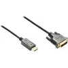 GoodConnections DisplayPort į DVI-D 24+1 jungiamasis laidas - 24K auksu dengti kontaktai - OFC - juodas - 5m