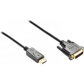 GoodConnections DisplayPort į DVI-D 24+1 jungiamasis laidas - 24K auksu dengti kontaktai - OFC - juodas - 5m