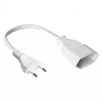 GoodConnections Euro ilginamasis laidas 3 m, baltas, Euro kištukas CEE 7/16 į Euro lizdą, 0.75 mm²