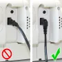 GoodConnections Euro maitinimo kabelis, Europlug į IEC C7 (figure-8), abu jungtys 90° kampu, baltas, 1,5 m (1550-ZW015W)