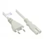 GoodConnections Euro maitinimo laidas Europlug Type C (tiesus) į C7/Euro 8 lizdą (tiesus), pilkas, 0,75 mm², 5 m, Good Connections® (P0370-GR050)