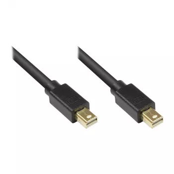 GoodConnections Mini DisplayPort 1.1 laidas, Kištukas-Kištukas, Auksuoti kontaktai, Juodas, 3m