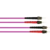 GoodConnections OM4 ST to ST daugiamodis dvigubas optinis komutacinis kabelis, 7,5m, LSZH, violetinės spalvos LW-8075ST4
