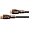 GoodConnections PYTHON Series High-Speed HDMI kabelis su Ethernet, 4K UHD 60Hz, 18Gbps, auksu padengti, nailono pynimas, 3m, juodas (GC-M0018)