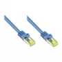 GoodConnections RJ45 pataisos kabelis Cat.7 S/FTP PiMF be halogenų 500MHz OFC mėlynas 10m su užrakto apsauga