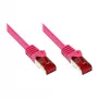 GoodConnections RNS® Cat. 6 S/FTP Patch kabelis su užrakto apsauga, 20m, Magenta
