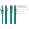 GoodConnections RNS® Cat. 6A S/FTP halogeno neturintis patch kabelis su užrakto apsauga, 3 m, žalias