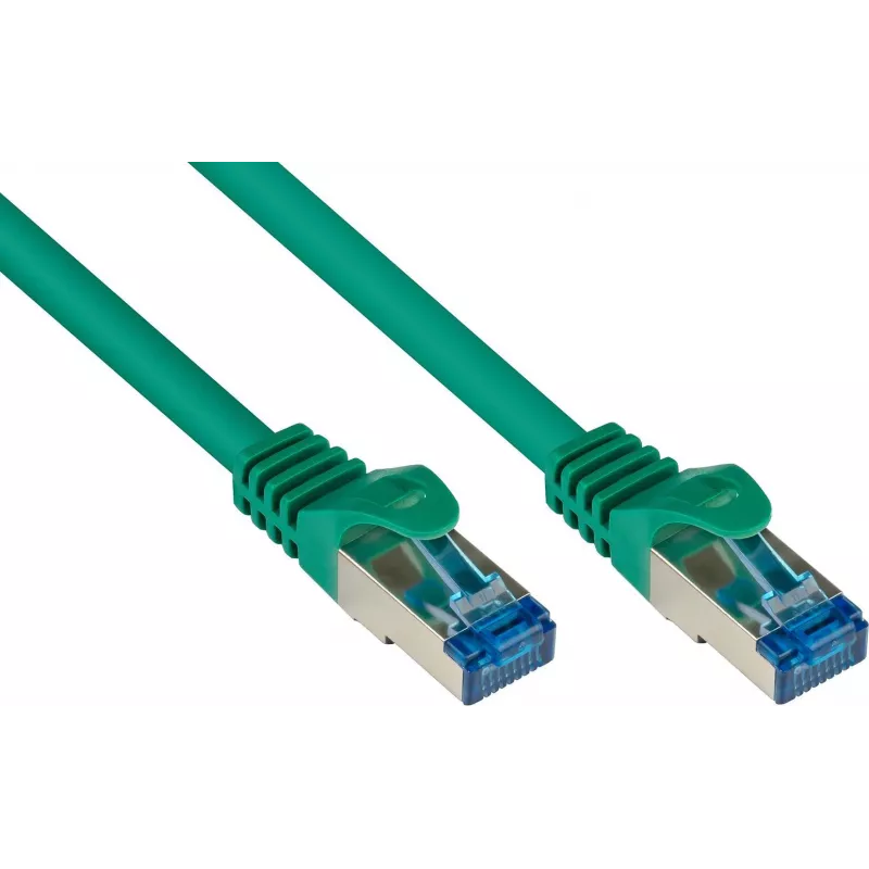 GoodConnections RNS® Cat. 6A S/FTP halogeno neturintis patch kabelis su užrakto apsauga, 3 m, žalias