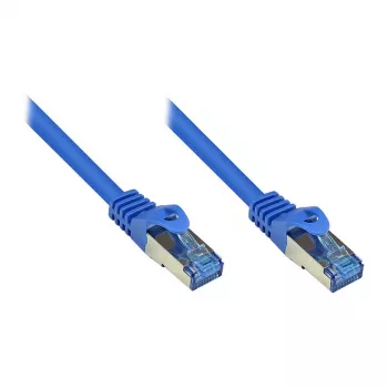 GoodConnections RNS® Cat. 6A S/FTP jungiamasis laidas su fiksatoriaus apsauga, be halogenų, 500 MHz, mėlynas, 20 m