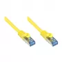GoodConnections RNS® Cat. 6A S/FTP PiMF Halogen-Free Patch Cable su apsauga nuo užrakto lūžimo, 500 MHz, geltona, 15 m (8060-H150Y)