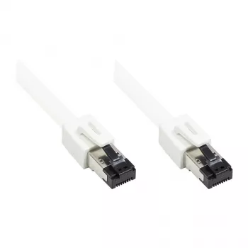 GoodConnections RNS® Cat.8.1 S/FTP Patch Cable, PiMF, LSZH, 2000MHz, 40Gbit/s, White, 0,5m