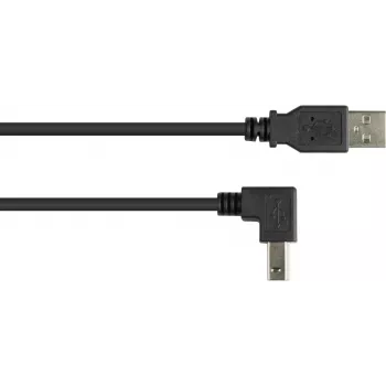 GoodConnections USB 2.0 laidas A–B, kampuotas, 3 m, juodas 2510-3W