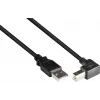 GoodConnections USB 2.0 laidas A–B, kampuotas, 3 m, juodas 2510-3W