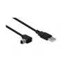 GoodConnections USB 2.0 laidas A–B, kampuotas, 3 m, juodas 2510-3W