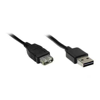 GoodConnections USB 2.0 prailginimo laidas - Type-A kištukas į lizdą, 1,8 m, juodas (2511-EU02)