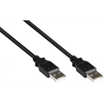 GoodConnections USB 2.0 Type-A male to Type-A male kabelis, 3m, juodas 2212-AA3S