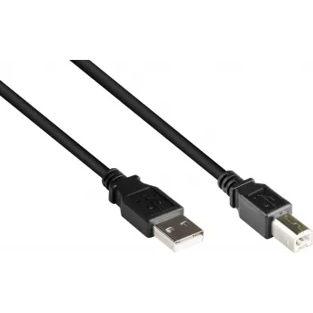 GoodConnections USB 2.0 Type A – Type B kabelis, 5 m, juodas 2510-5OFS