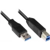 GoodConnections USB 3.0 laidas A-B juodas 5m