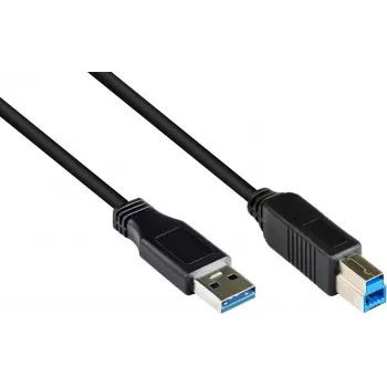 GoodConnections USB 3.0 laidas A-B juodas 5m