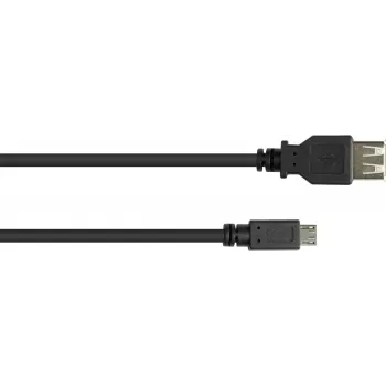 GoodConnections USB-OTG adapterio kabelis, Micro-USB Type B male į USB Type A female, USB 2.0, 0,1 m, juodas