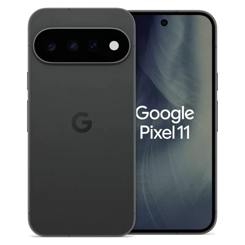 Google Pixel 11 5G išmanusis telefonas, 6.3 colio OLED 120Hz, 12GB RAM, 512GB, Obsidian, Dual SIM (UK/EU)