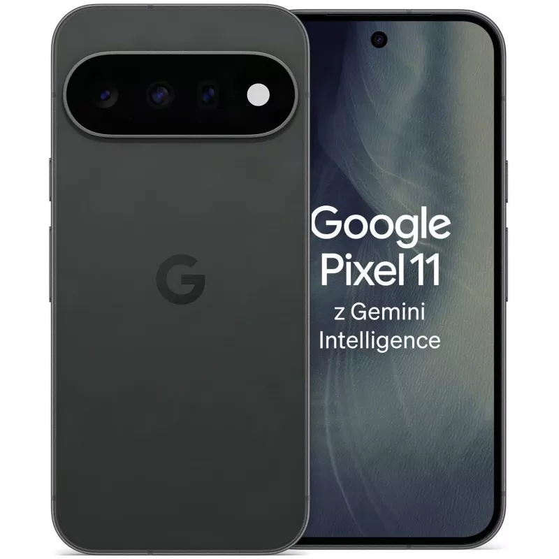 Google Pixel 11 5G išmanusis telefonas, 6.3 colio OLED 120Hz, 12GB RAM, 512GB, Obsidian, Dual SIM (UK/EU)