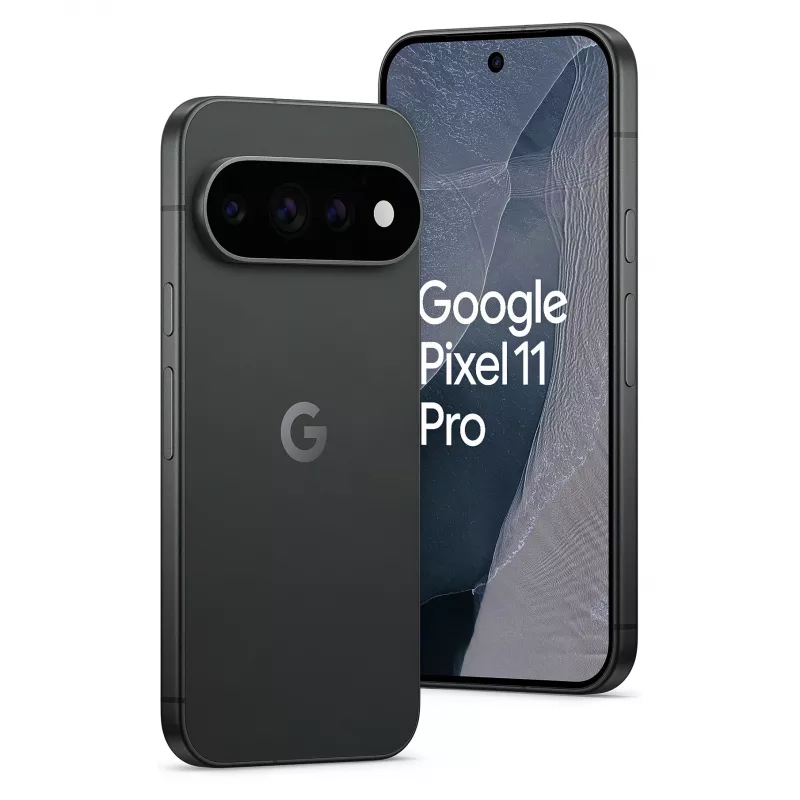 Google Pixel 11 Pro 5G išmanusis telefonas, 16GB RAM, 1TB atmintis, Obsidian Black, Dual SIM, 6.3 colio OLED 120Hz, Android 15