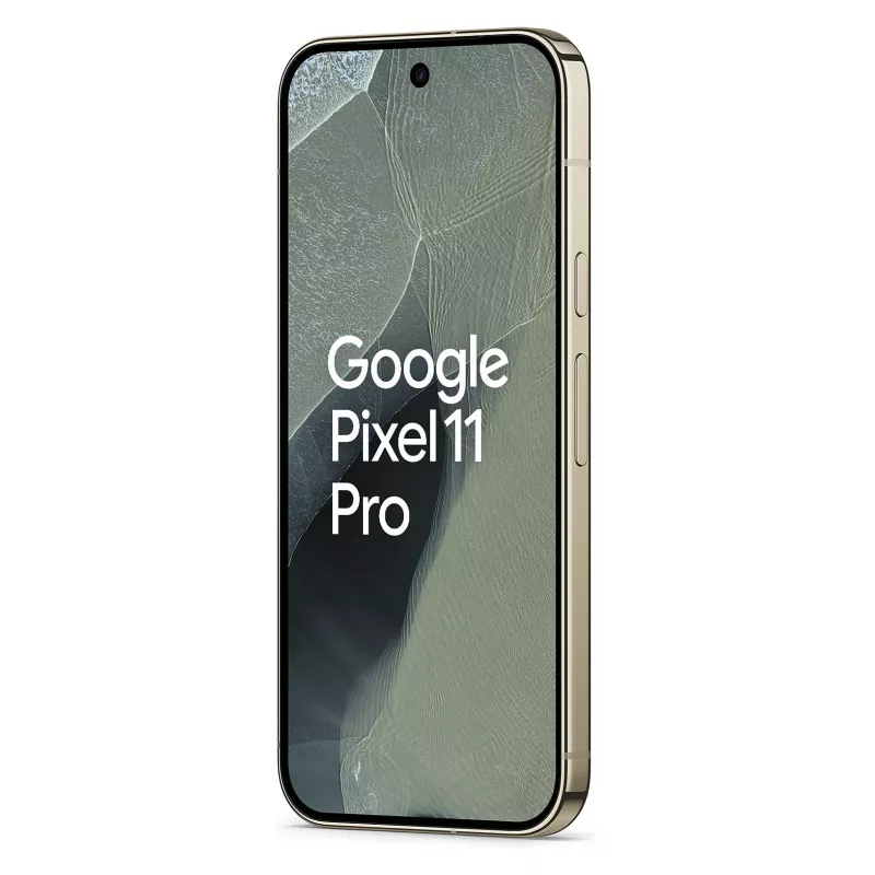Google Pixel 11 Pro 5G išmanusis telefonas, 16GB RAM, 512GB atmintis, 6,3 colio OLED 120Hz ekranas, alyvuogių spalvos, Dual SIM, Android 16