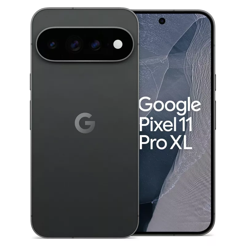 Google Pixel 11 Pro XL 5G išmanusis telefonas, 12GB RAM, 256GB atmintis, Obsidian, Dual SIM, 6,8 colio OLED 120Hz ekranas, Android 16