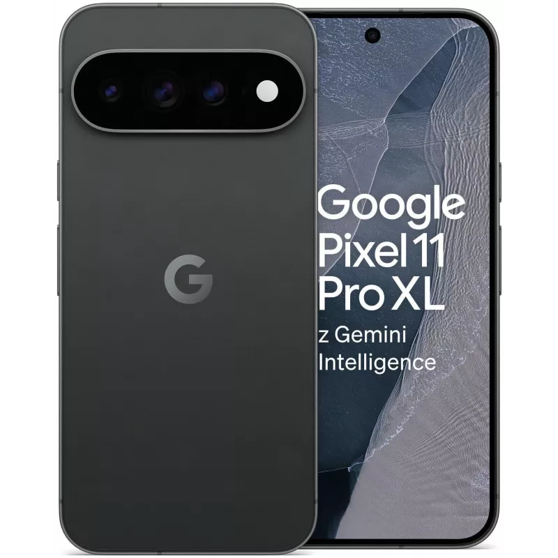 Google Pixel 11 Pro XL 5G išmanusis telefonas, 12GB RAM, 256GB atmintis, Obsidian, Dual SIM, 6,8 colio OLED 120Hz ekranas, Android 16